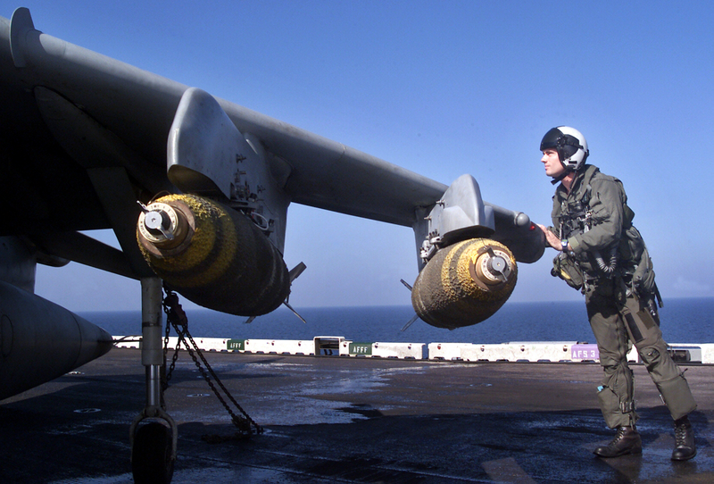 AV-8B Harriers got into the act as well.